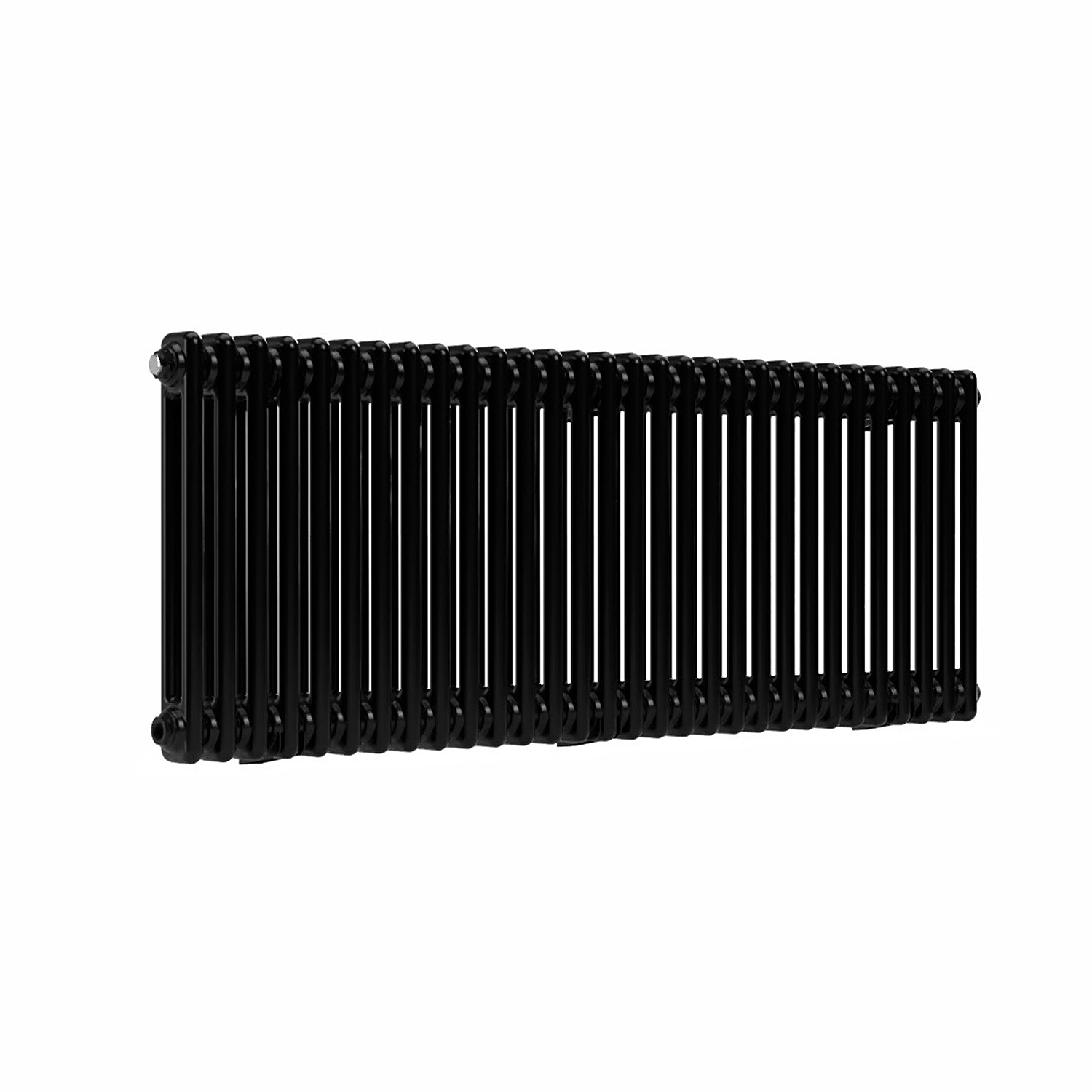 Lux Heat Black Horizontal 2 Column Traditional Radiator 500mm (H) x 1370mm (W) - Image 2