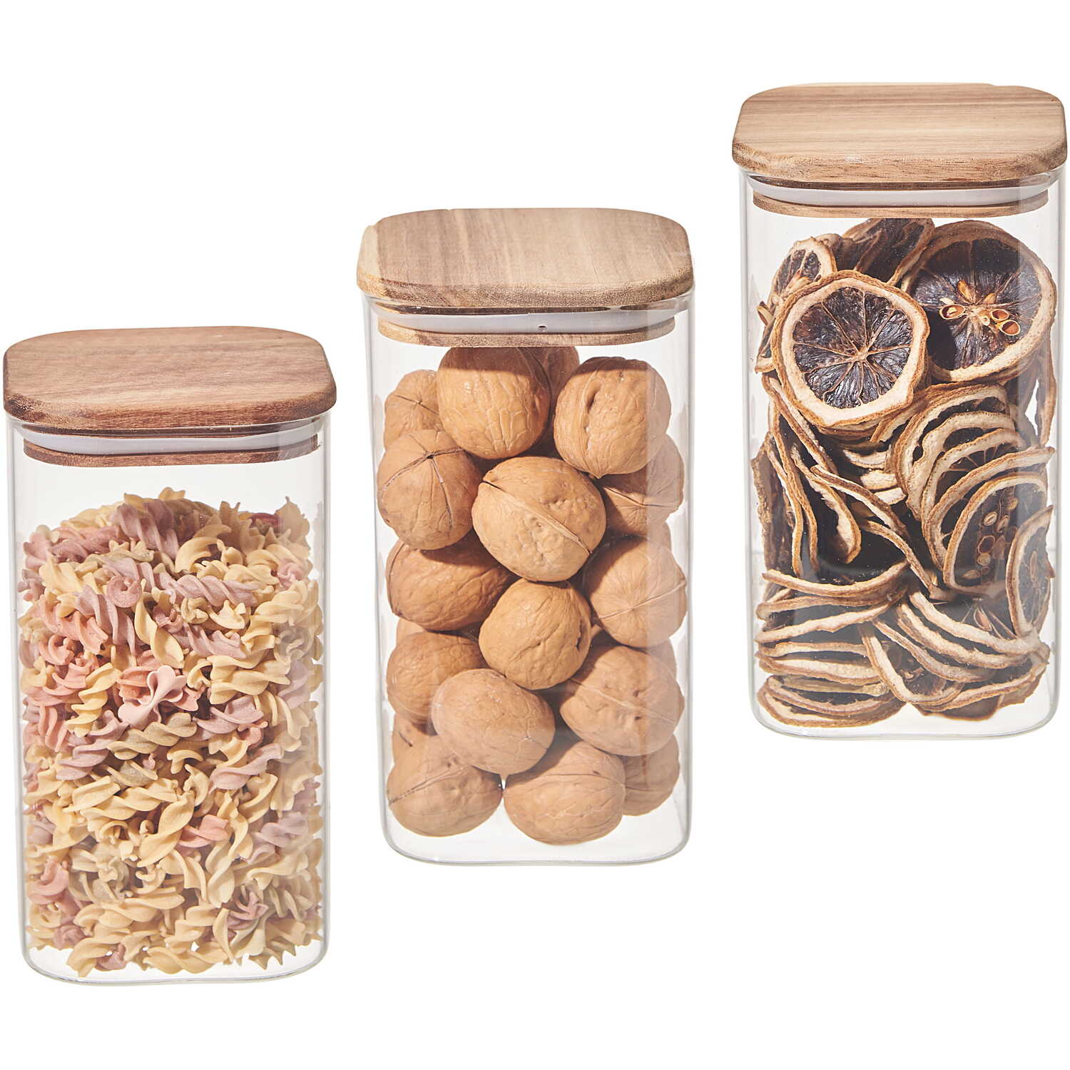 Image of 1.5L Square Glass Storage Jars Set&hellip;