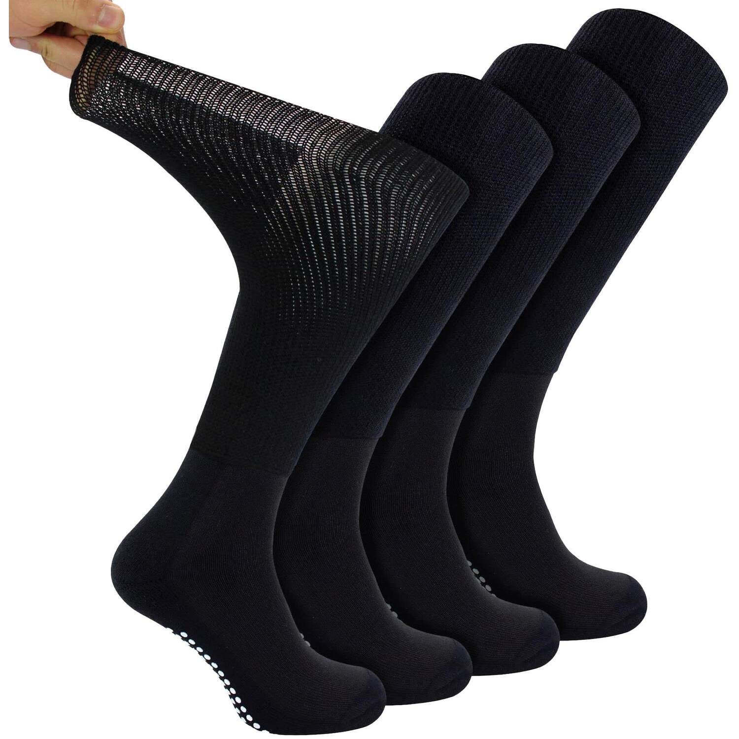 Bridgedale Dr.socks 4 Pack Long Bamboo Diabetic Unisex Slipper Socks
