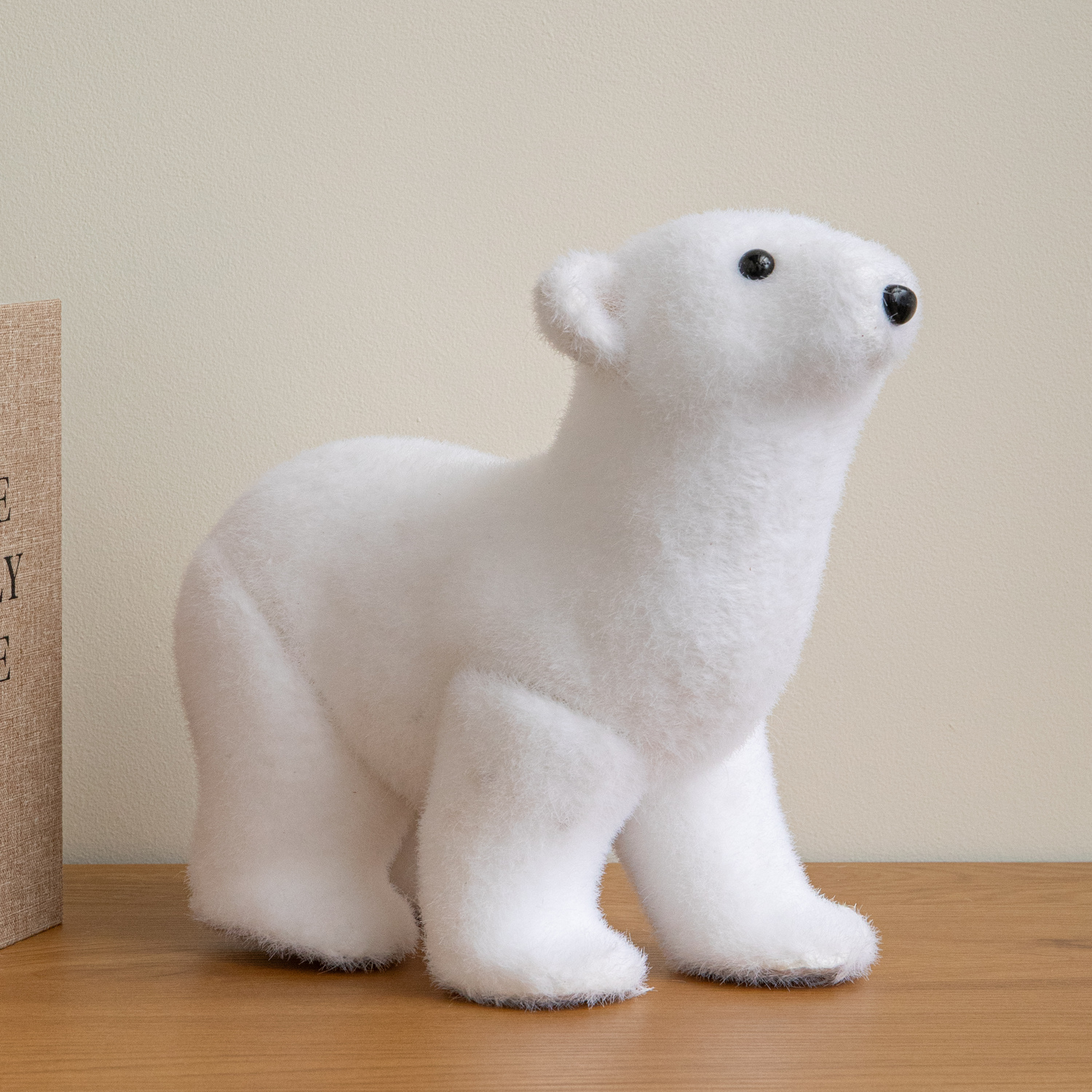 Samuel Alexander Unisex White 30Cm Large Flocked Polar Bear Christmas Decoration In - Image 5
