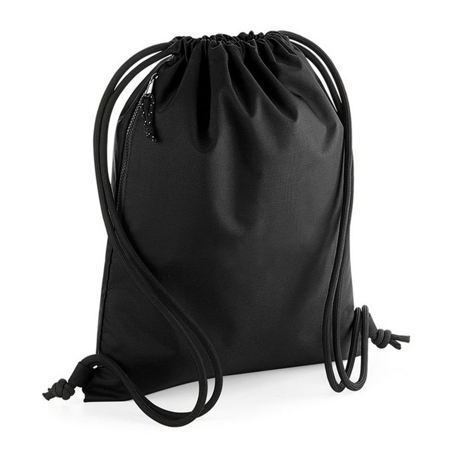 Bagbase Unisex Adult Recycled Drawstring Bag - Black