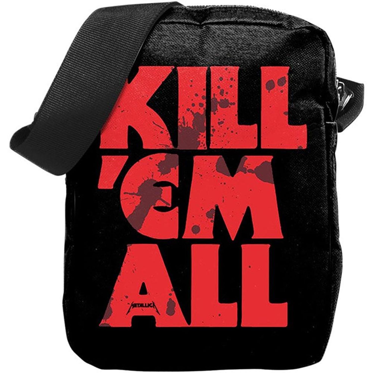 Metallica Kill Em All Blood Crossbody Bag - Black/Red