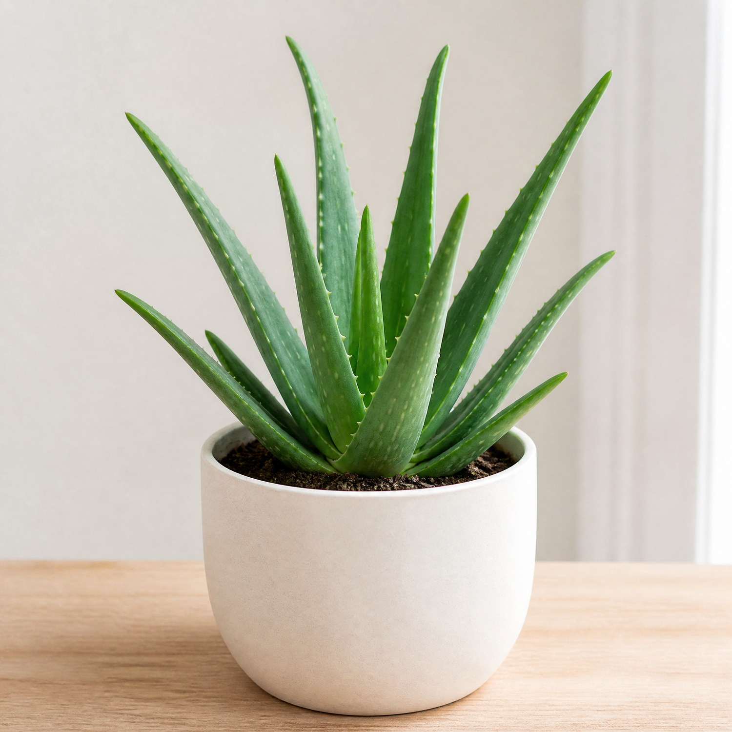 Plants By Post Aloe Vera Plant F - Glossy White