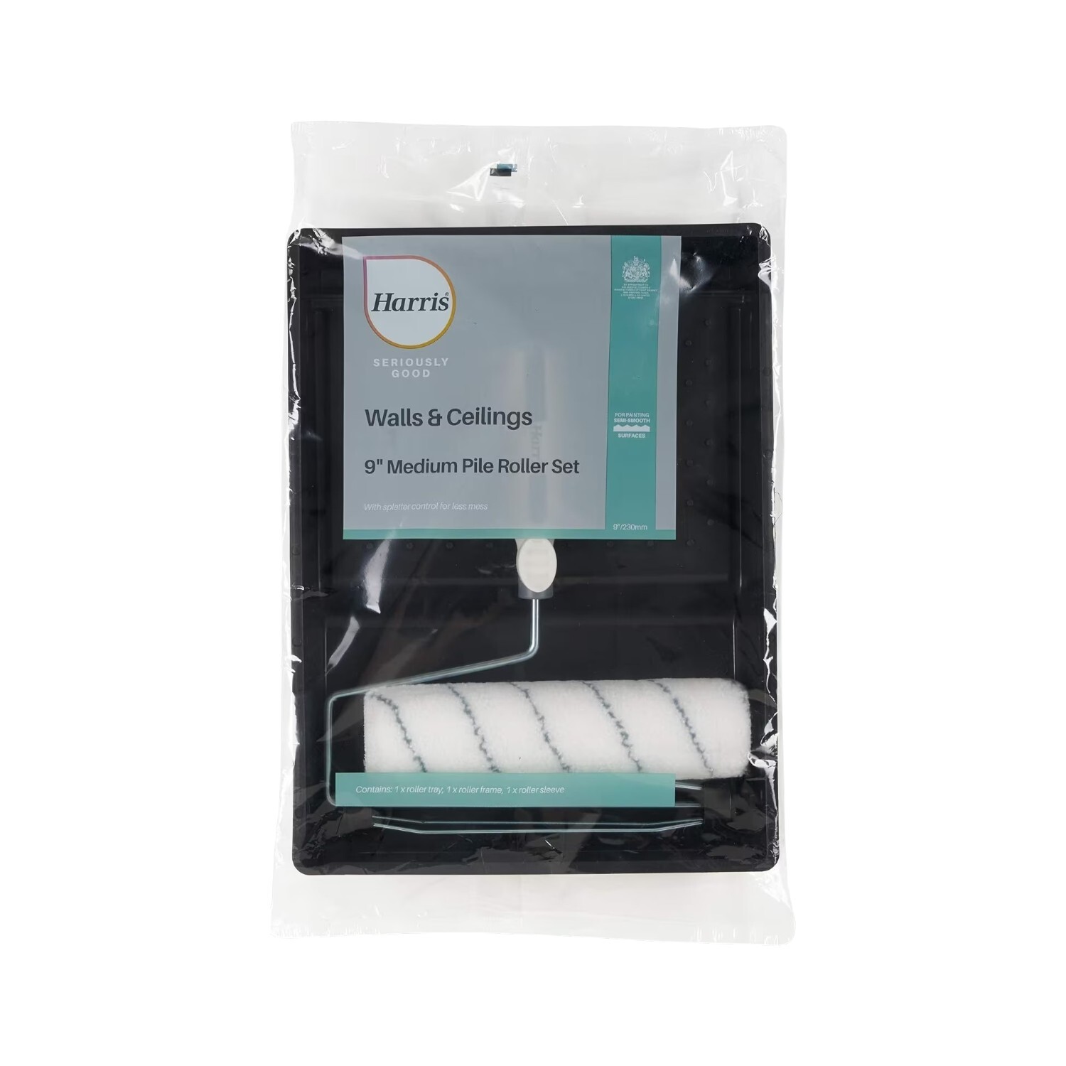 Harris Seriously Good 9 Inch Paint Roller Set - White