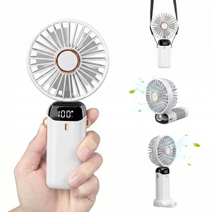 Dragodirect Handheld Mini Fan USB Rechargeable 5-Speed Type-C A
