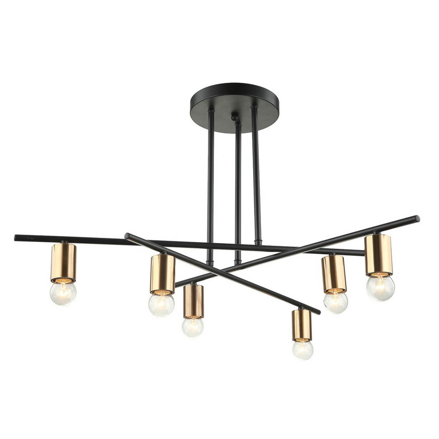Italux Lighting Industrial Ceiling Light Black A - Black