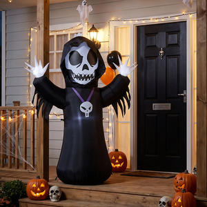 Halloween 5FT Light Up Inflatable Grim Reaper