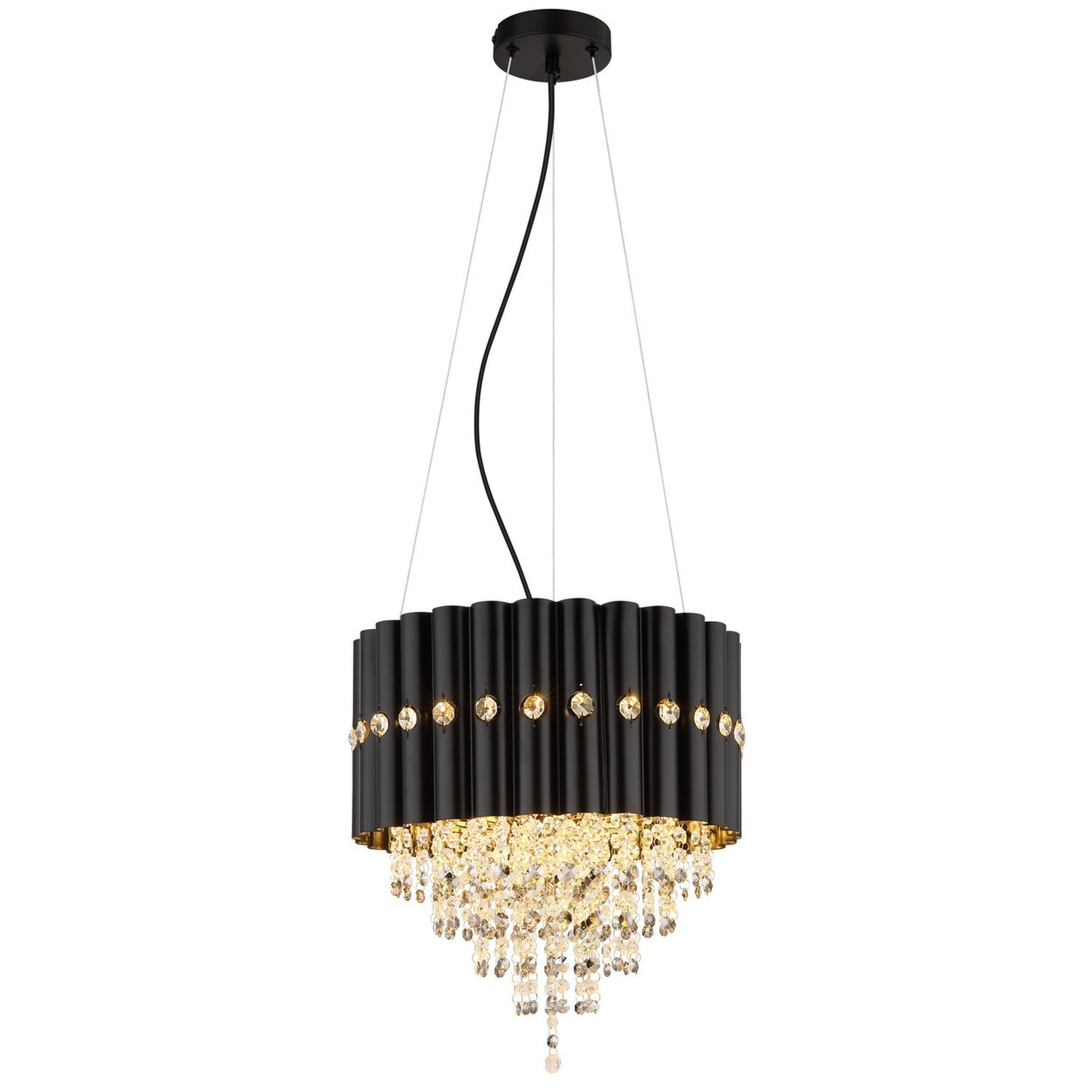 Globo Lighting Eleos Pendant Light Black