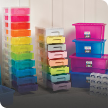 student plastic storage