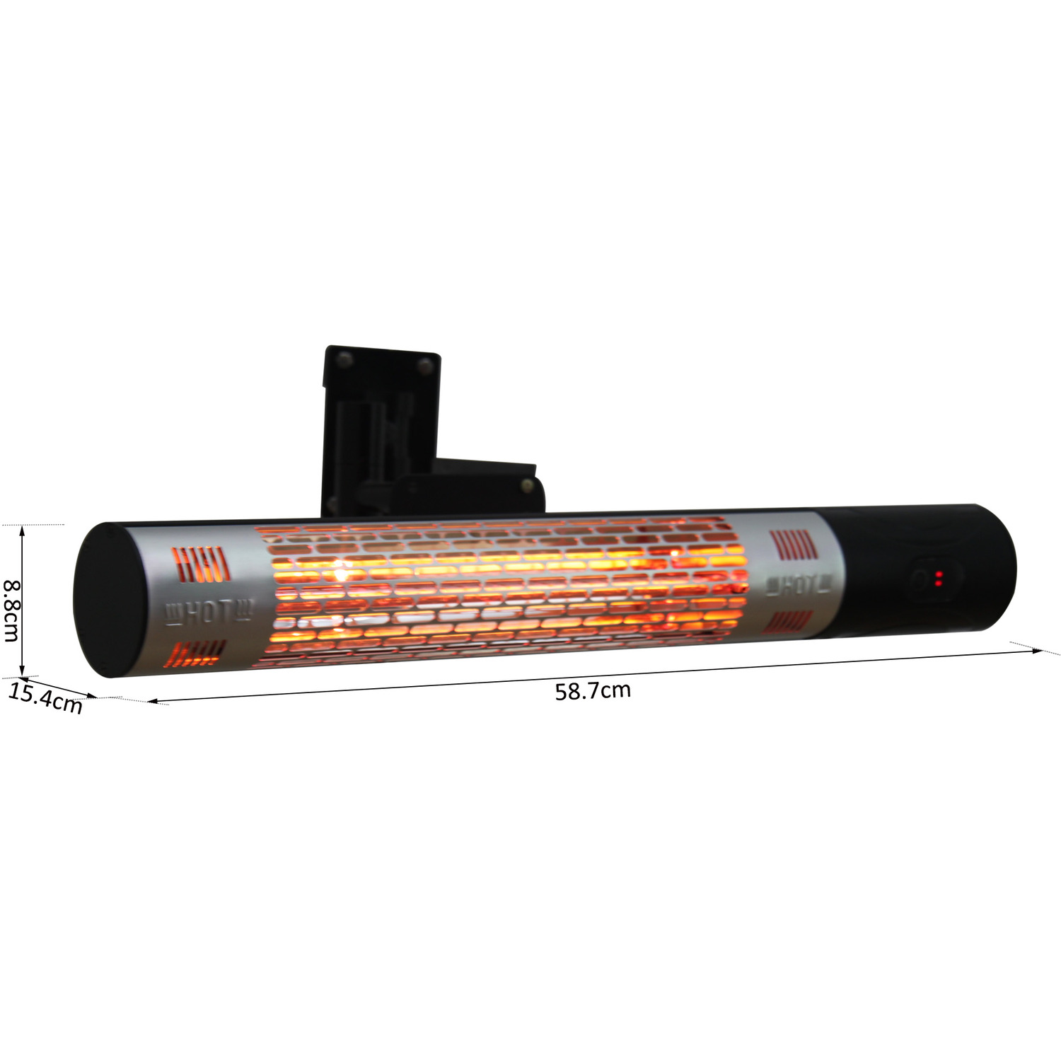 Outdoor Wall Mount Electric Halogen Heater