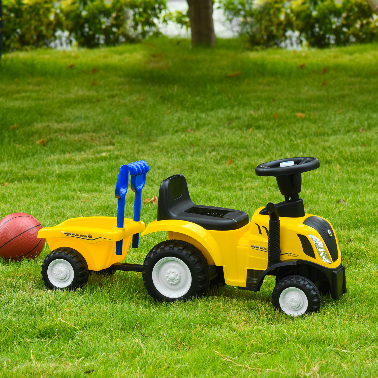 Baby Sliding Car New Holland Licensed - Yellow