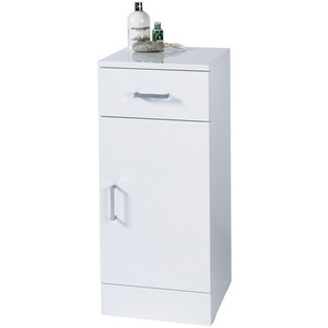 Arezzo Freestanding White Gloss Bathroom Cabinet