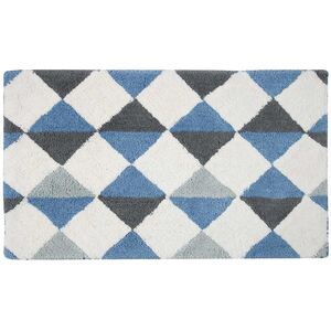 Harlequin Pattern Cotton Bath Mat