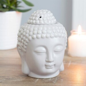 Ceramic Small Buddha Head Oil Burner