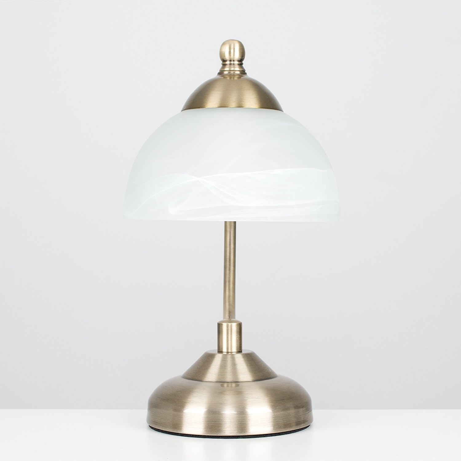 Stamford Curved Bedside Table Lamp - Antique Brass