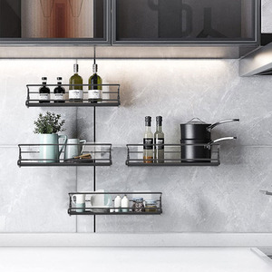 4 Pcs Spice Rack Wall Mount Metal Wire