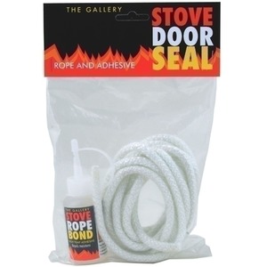 6mm Stove Door Seal Rope Replacement Kit And Adhesive Log Wood Burner