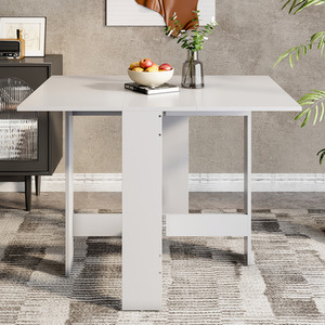 Folding Dining Table Multipurpose Collapsible Drop Leaf Space Saving Desk