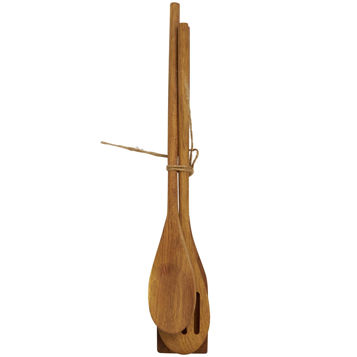 Acacia Wood Mini Utensil Set - Brown