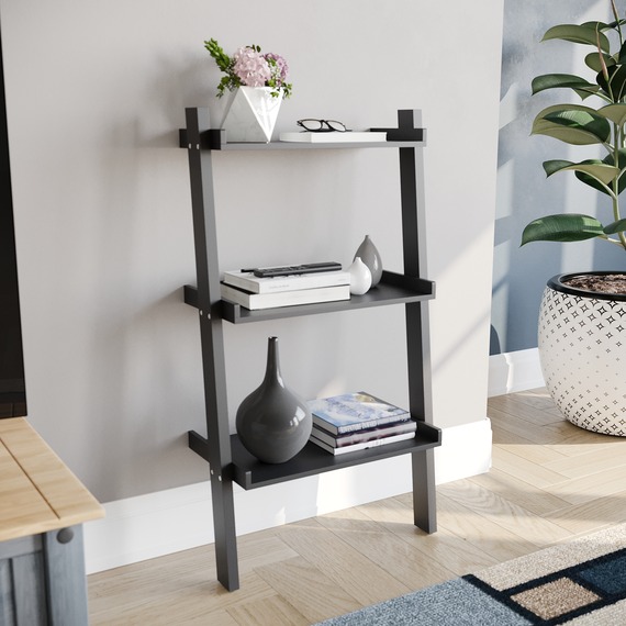 York 3 Tier Ladder Bookcase