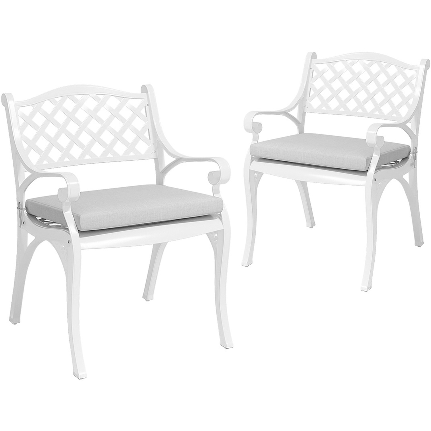 6-seater Retro Garden Patio Chair And Table Set With Cushions - Beige