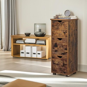 Industrial 3 Drawer Storage Unit Home Furniture