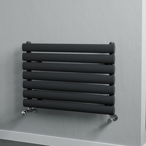 Agadon Neo Oval Tube Horizontal Designer Radiator Anthracite