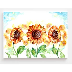 In Full Bloom Watercolour Wall Canvas
