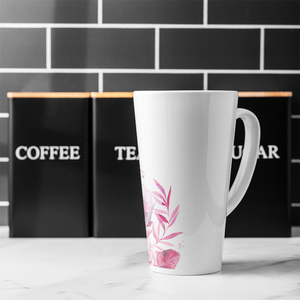 Pink Floral Latte Mug