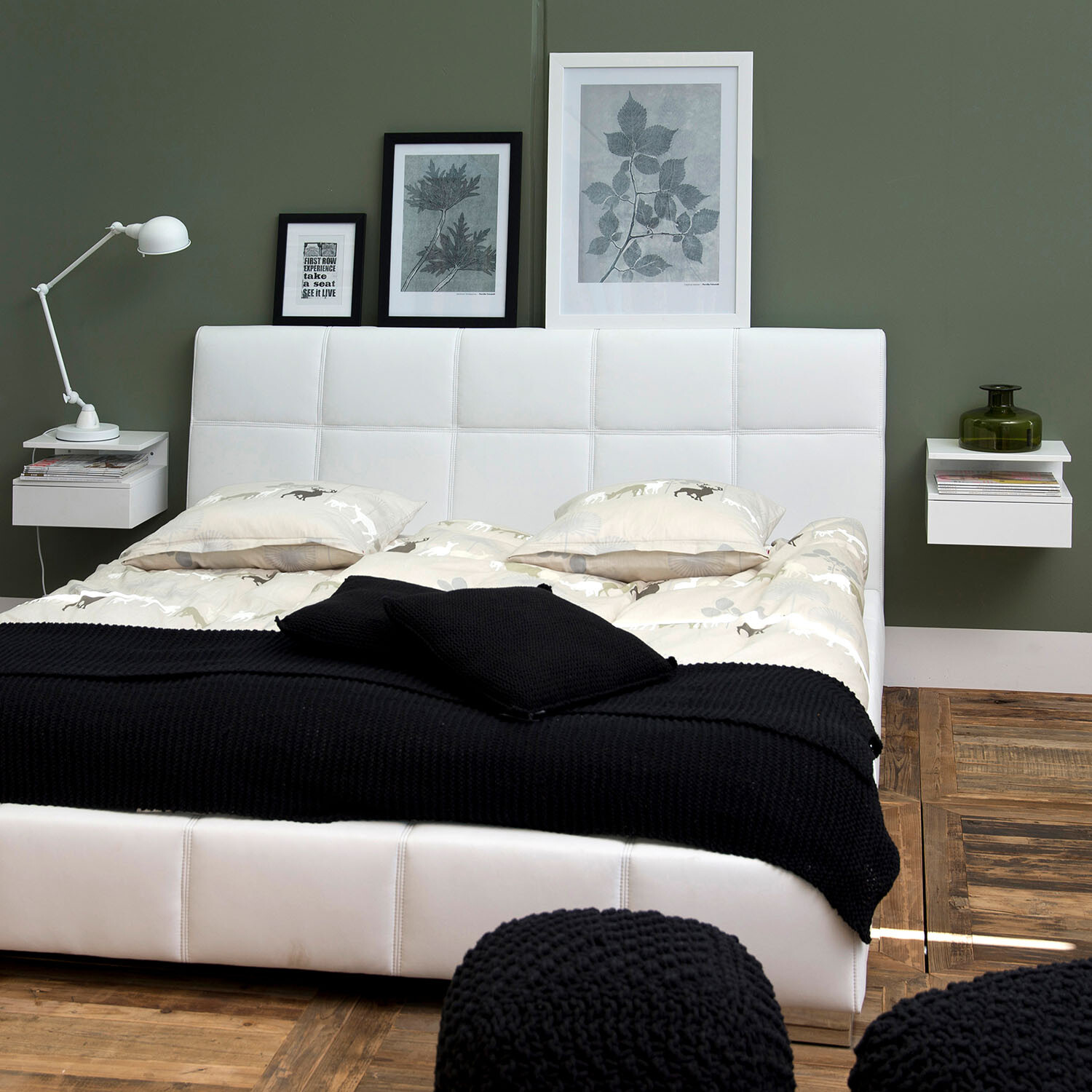 Ashlan Bedside Table - White