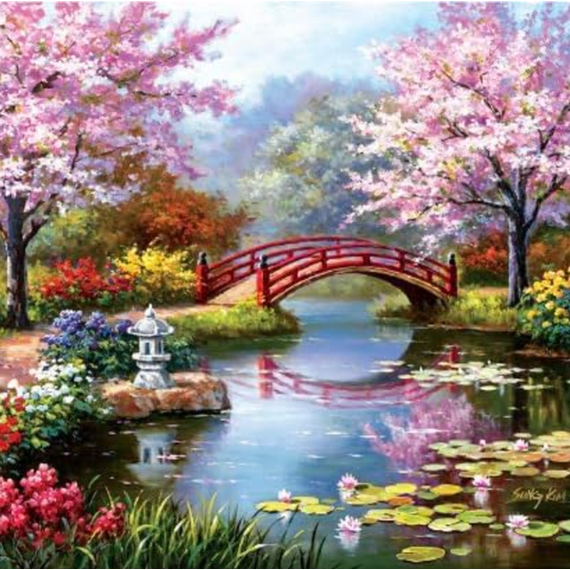 Cherry Blossom Paint by Numbers Kit