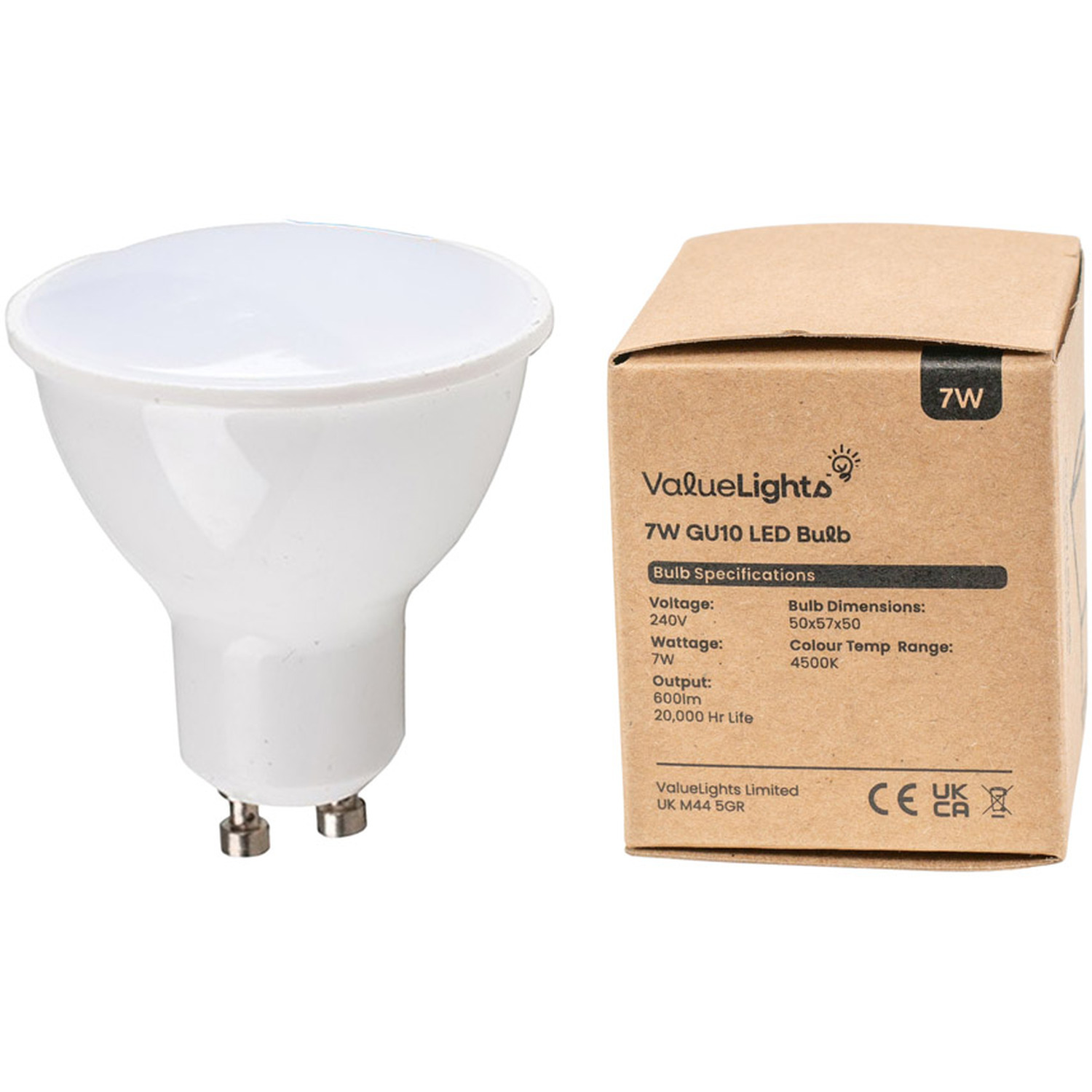 Image of 10 Pack GU10 White Thermal Plastic&hellip;