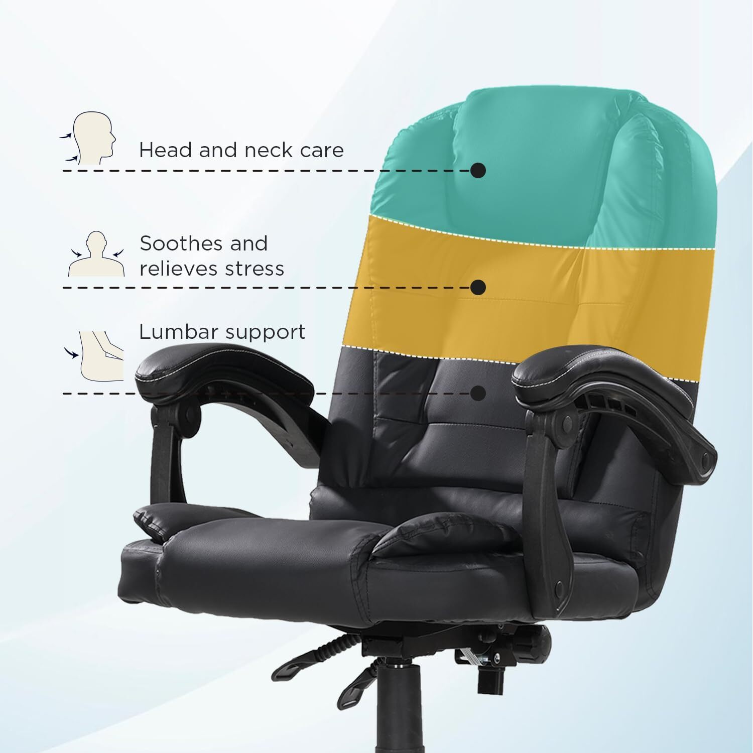 Alivio Alivio Executive Heavy Duty High Back Office Chair - Black
