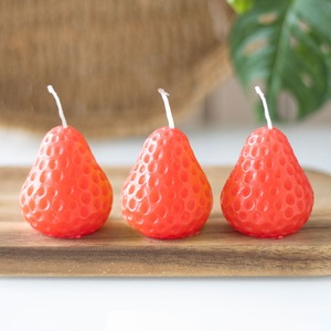 Set of 3 Fruit Shaped Decorative Candles