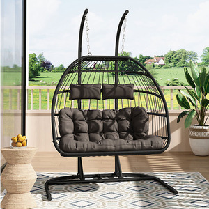 Garden Hanging Egg Chair with Cushion