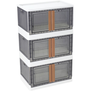 Stackable Foldable 3-Tier Storage Box