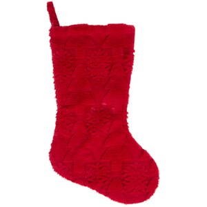 Christmas Tree Embossed Stocking