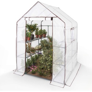 Foil Greenhouse with 3 levels 143x143x195 cm