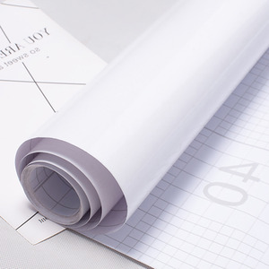 Livingandhome Glossy White Self-Adhesive Wallpaper Roll