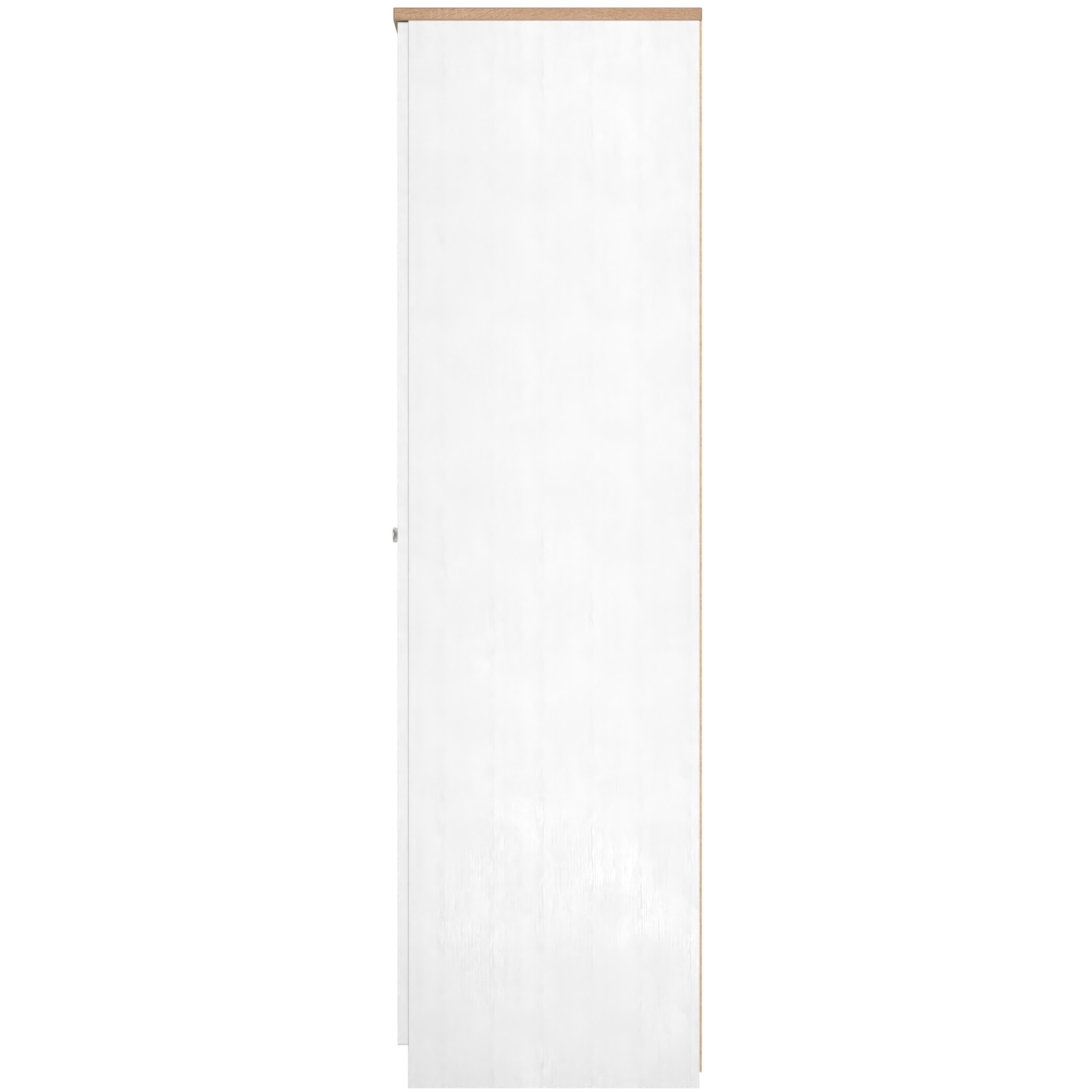 Vienna Ready Assembled 2 Door Wardrobe - Porcelain Ash Bardolino Oak