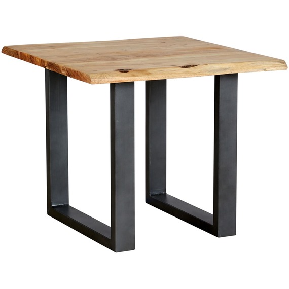 Live Edge Solid Wood Acacia Top Lamp Table