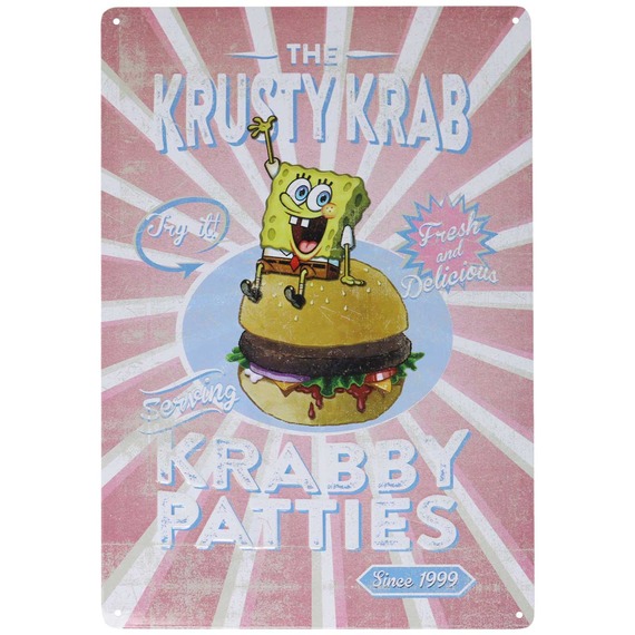SpongeBob SquarePants Krusty Krab Tin Sign