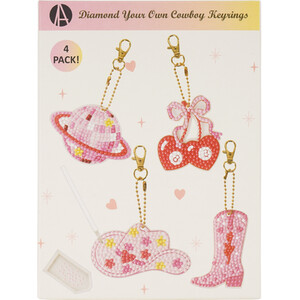 Diamond Your Own Cowboy Keyrings Kit