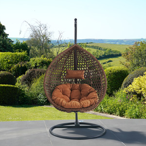 Sunbury Hanging Swing Single Egg Pod Chair - Brown