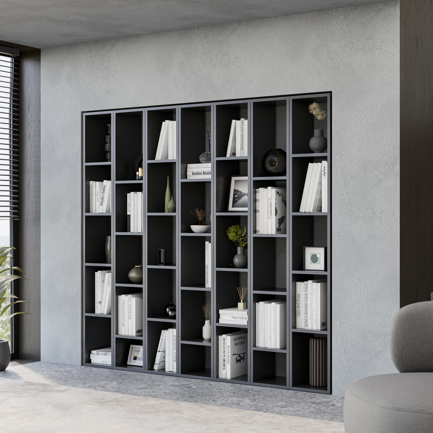 Lion Bookcase - Black