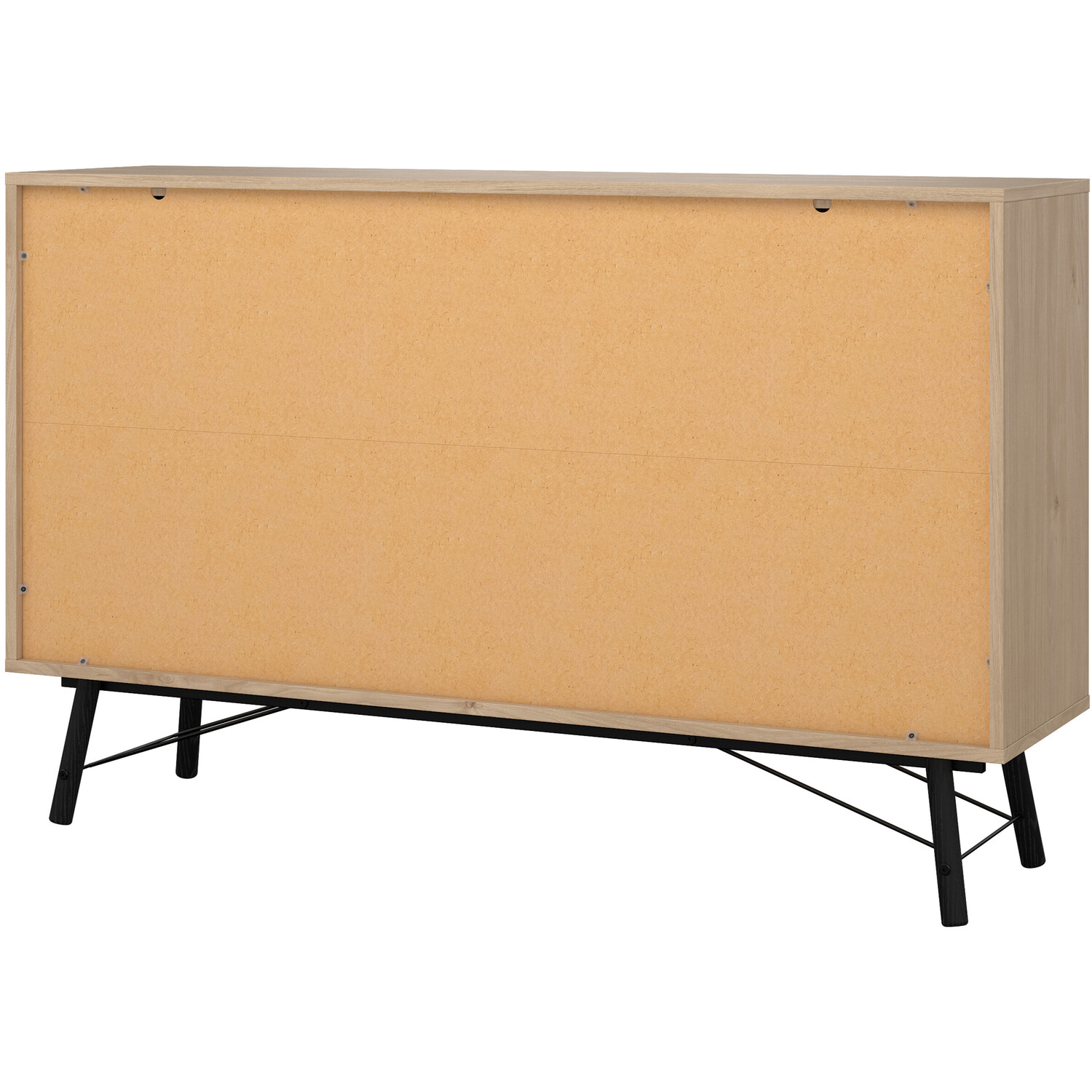 Ry Wide Double Chest Of Drawers - Hickory Oak