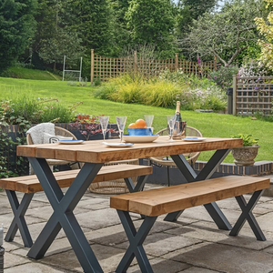 Chunky Rustic Outdoor Garden Table