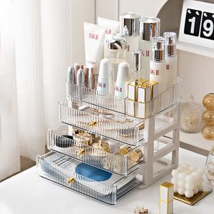 4-Tier Transparent Vanity Storage Case