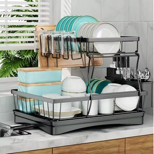 2 Tier Dish Drying Rack for Kitchen