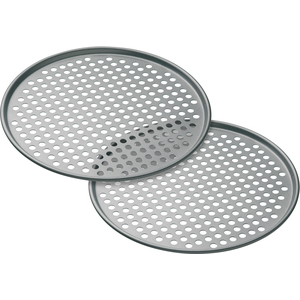 MasterClass Non-Stick Pizza Crisper Set - Grey